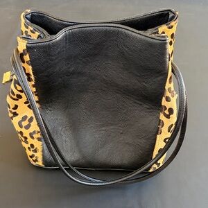 Samoe Style Leopard Print Shoulder Bag | Faux Leather